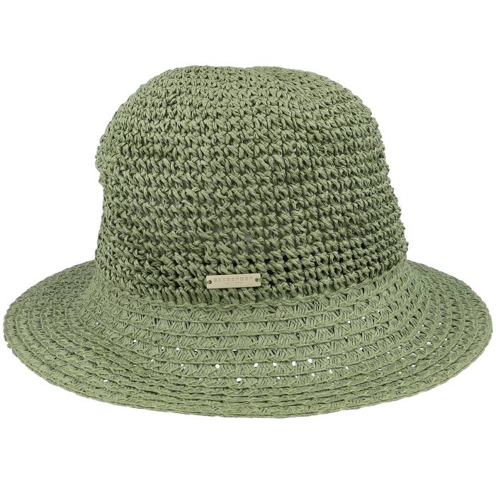 Seeberger 【 Paper Crochet With Bow Grass Green Cloche Women Green 】 green 緑・緑であること レディース green 緑・緑であること