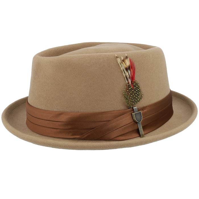 【★百貨店SALE★6/11真夜中2時迄】ブリクス米トン Brixton 【 Stout Pork Pie Tan Pork Pie Men Beige 】 メンズ ベージュ