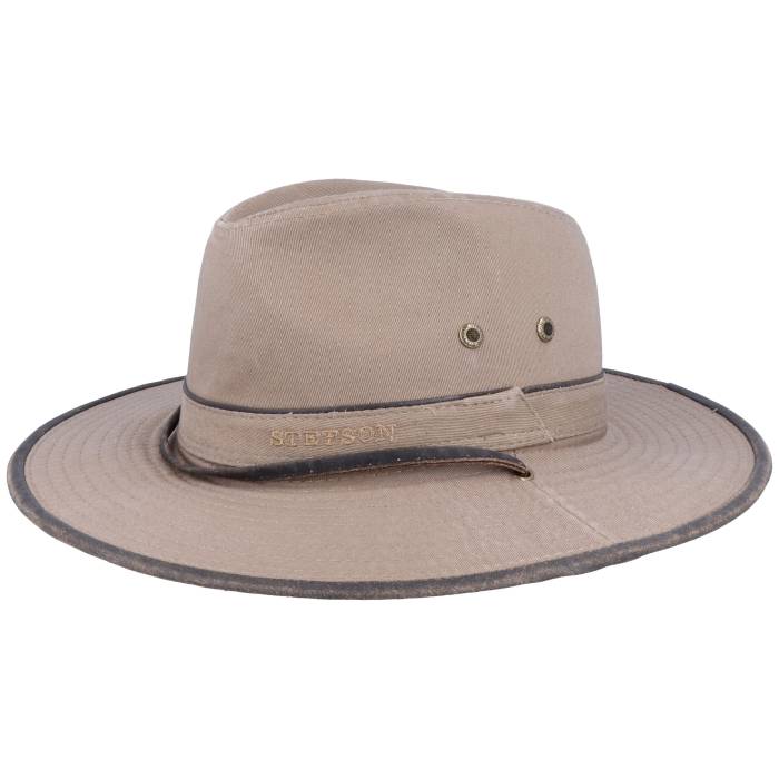 ステットソン Stetson 【 Tller Cotton Brown Traveler Men Brown 】 茶色 ブラウン メンズ 茶色 ブラウン|スニケス