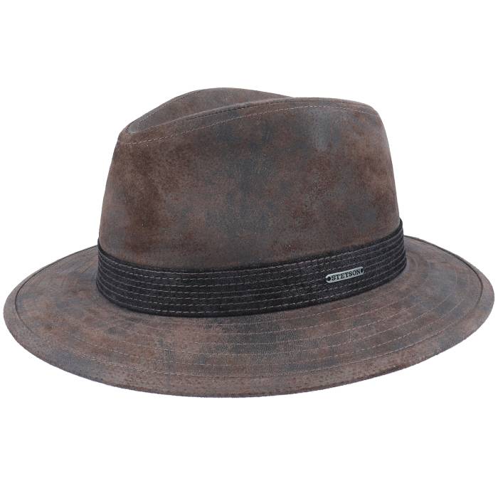 【★百貨店SALE★6/11十二時2時迄】ステットソン Stetson 【 Tller Pigskin Brown Hat Men Brown 】 赤銅色 赤銅色 メンズ 赤銅色 赤銅色