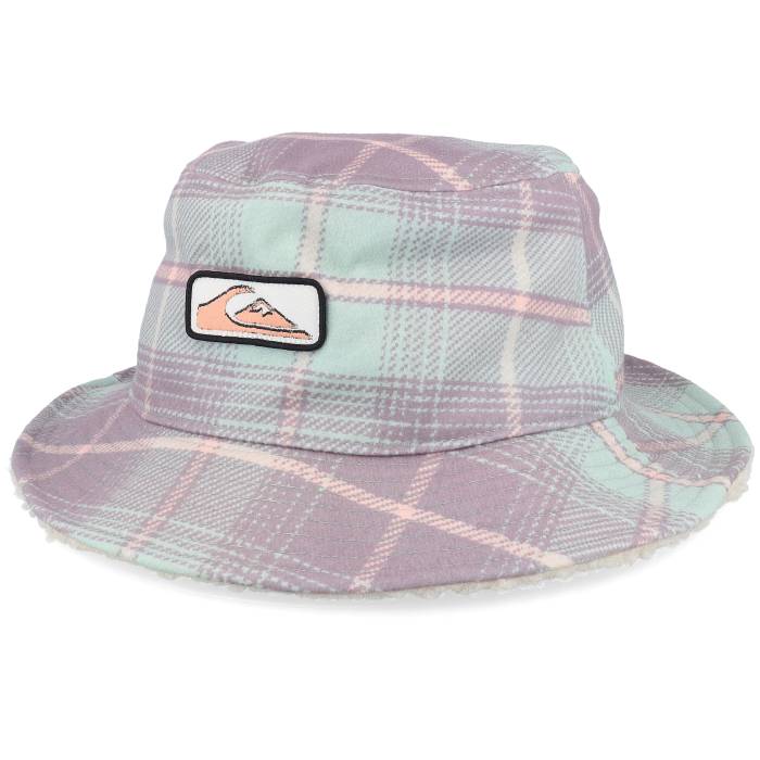 クイックしろがね色 Quiksilver 【 Uni Plaid Winter Grape Shake Bucket Men Pink 】 冬期 メンズ pink サクラ色