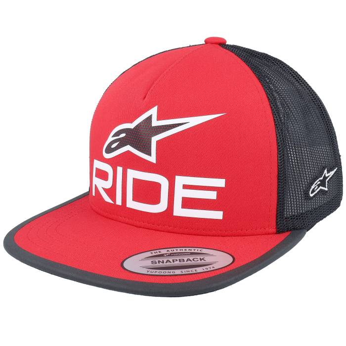 アルパインはやりっ子 Alpinestars 【 Ride 4.0 Hat Red/Black/White Trucker Men Red 】 トラッカー メンズ Red 赤・赤いこと