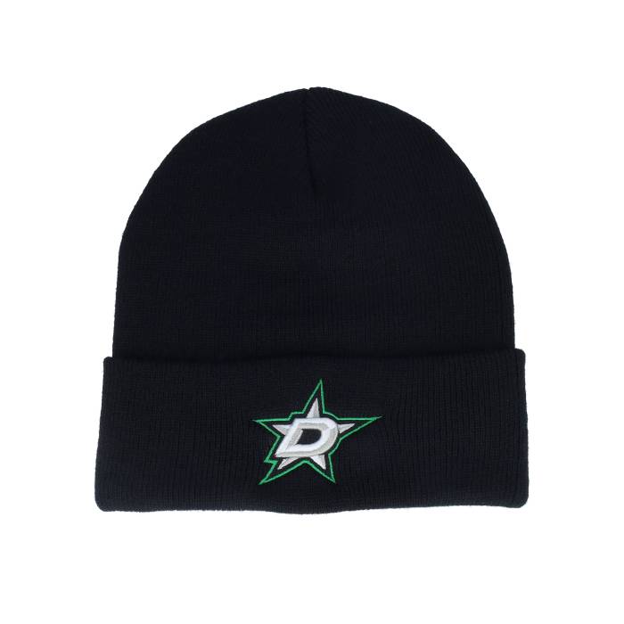 アメリカンニードル American Needle 【 Dallas Stars Terrain Knit Solid Black Cuff Men Black 】 ダラス スターズ ニット ソリッド 黒色 ブラック メンズ 黒色 ブラック