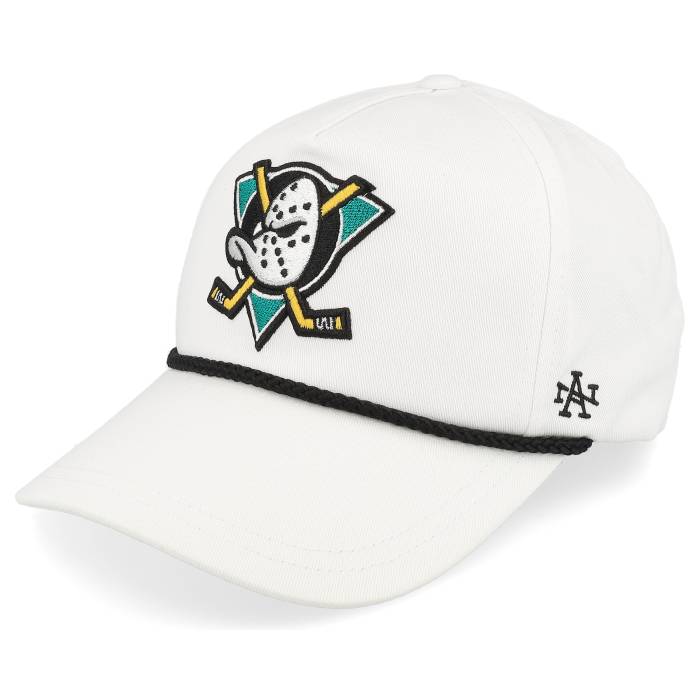 アメリカンニードル American Needle 【 Hatstore Exclusive X Anaheim Ducks Cappy Rope White Dad Cap Men White 】 アナハイム ダックス 白色 ホワイト キャップ 帽子 メンズ 白色 ホワイト