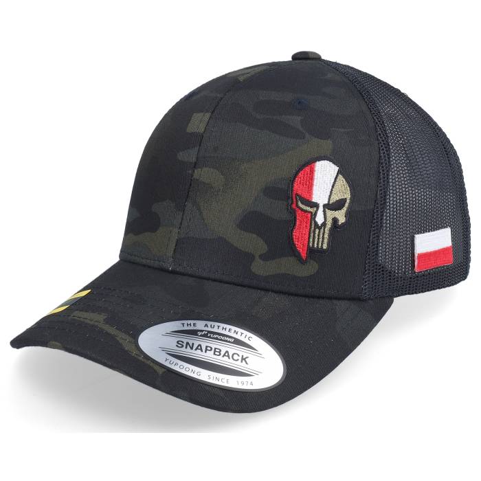 Army Head 【 Poland Army Skull Multicam Black Trucker Men 】 アーミー 黒色 ブラック トラッカー メンズ
