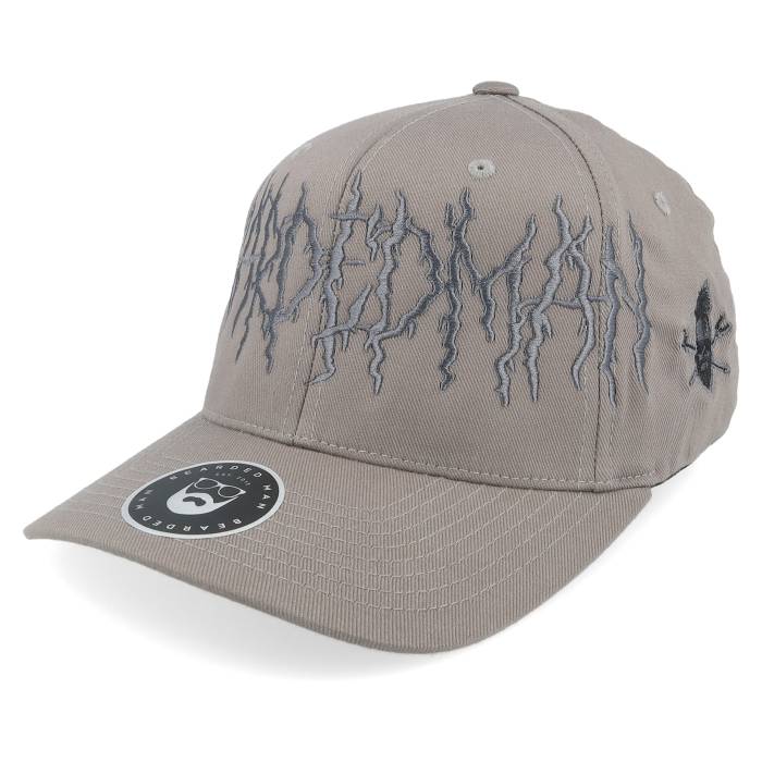 Bearded Man 【 Big Death Metal Logo Grey Wooly Combed Flexfit Men Grey 】 メタル ロゴ 灰色 グレー メンズ 灰色 グレー｜スニケス