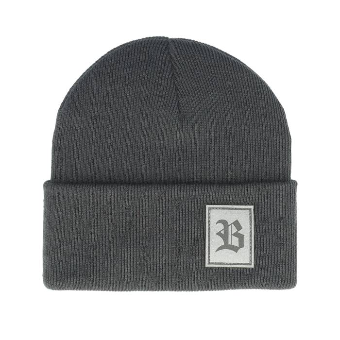 Bearded Man 【 Old English B Patch Graphite Grey Beanie Men Grey 】 灰色 グレー キャップ 帽子 メンズ 灰色 グレー
