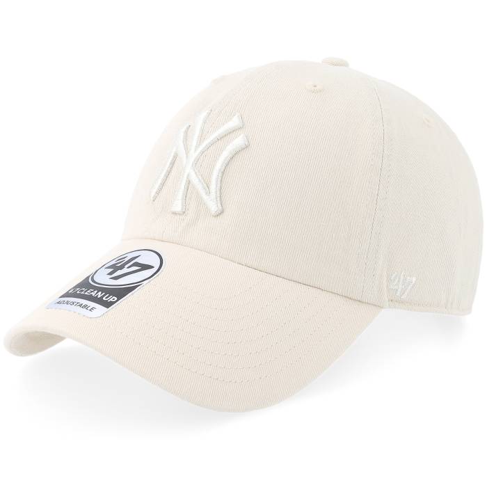 フォーティーセブンブランド 47 Brand 【 New York Yankees Brand Clean Up Natural Dad Cap Men Beige 】 ヤンキース ナチュラル キャップ 帽子 メンズ ベージュ｜スニケス