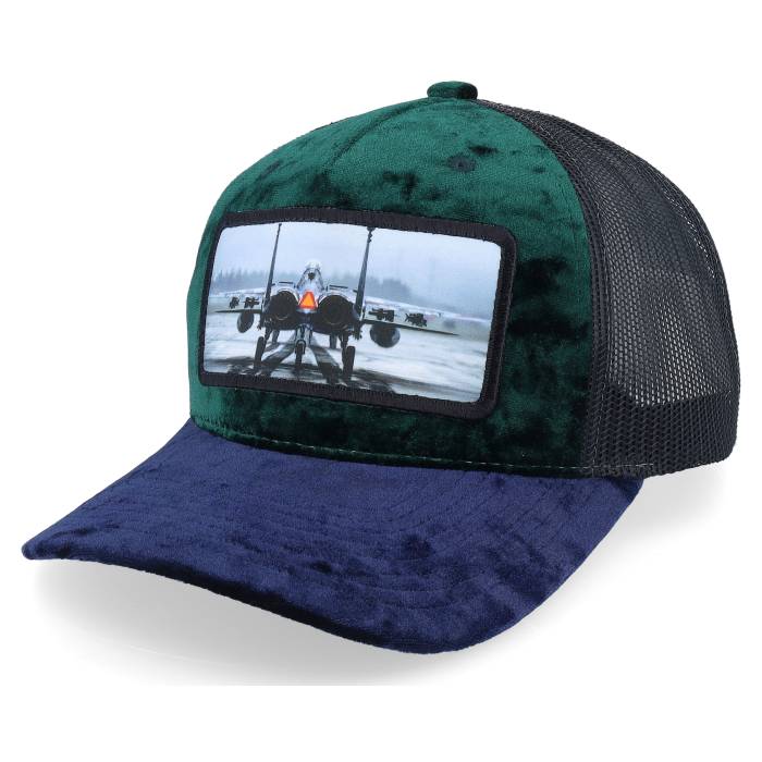 Calza Pennello 【 Epa Jet Fighter Velvet Green/Navy/Black A-Frame Trucker Men Green 】 ファイター トラッカー メンズ green 緑・グリーン