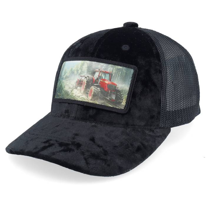 Calza Pennello 【 Kids Red Tractor Velvet Black Trucker Kids Black 】 Red 赤・レッド 黒色 ブラック トラッカー ジュニア キッズ 黒色 ブラック｜スニケス