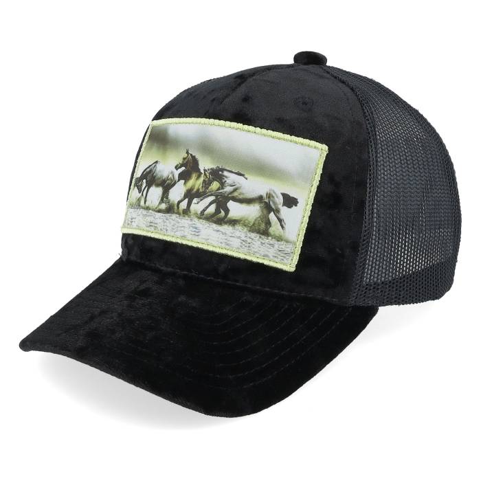 Calza Pennello 【 Kids Wild Horses Velvet Black Trucker Kids Black 】 wild ワイルド 黒色 ブラック トラッカー ジュニア キッズ 黒色 ブラック
