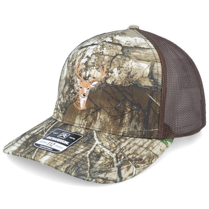 Wild Spirit 【 Deer Embroidery Realtree Edge/Brown Trucker Men 】 トラッカー メンズ｜スニケス