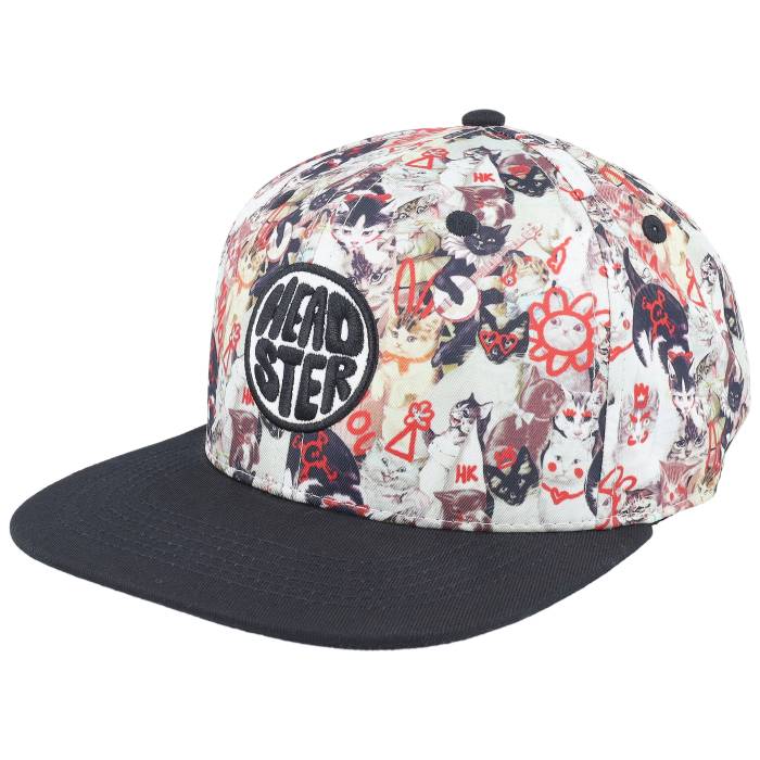 Headster 【 Kids Cat Attack Multi/Black Snapback Kids 】 Snapback スナップバック バッグ ジュニア キッズ|スニケス