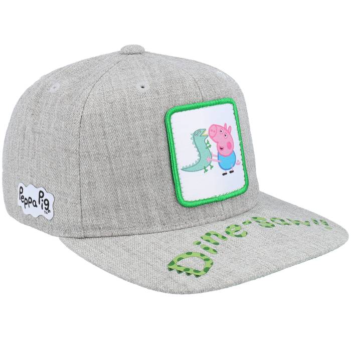 Peppa Pig 【 Kids Dine-Saw George Patch Heather Grey Snapback Kids Grey 】 heather ヘザー 灰色 グレー Snapback スナップバック バッグ ジュニア キッズ 灰色 グレー｜スニケス