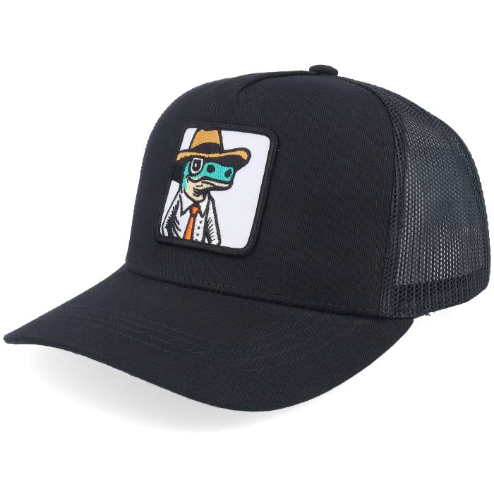 Kiddo Cap 【 Kids Lizard With Hat Patch Black Trucker Kids Black 】 黒色 ブラック トラッカー ジュニア キッズ 黒色 ブラック