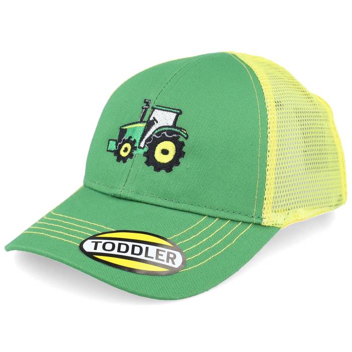 John Deere 【 Kids Mesh Back Tractor Green/Yellow Trucker Kids Green 】 トラッカー ジュニア キッズ green 緑・グリーン