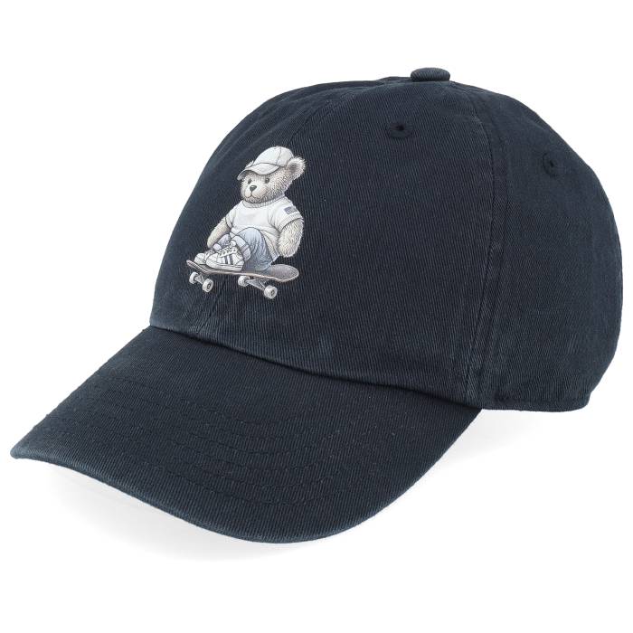 Kiddo Cap 【 Kids Toddler Skater Teddy 320 Black Dad Cap Kids Black 】 ベビー 赤ちゃん用 黒色 ブラック キャップ 帽子 ジュニア キッズ 黒色 ブラック|スニケス