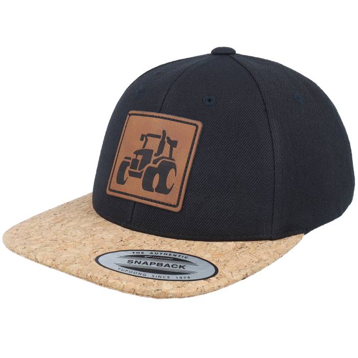 Kiddo Cap 【 Kids Tractor Engraved Box Patch Cork/Black Snapback Kids Black / 】 ボックス Snapback スナップバック バッグ ジュニア キッズ 黒色 ブラック｜スニケス