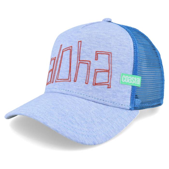 Coastal 【 Aloha Jersey Blue Trucker Men Blue 】 アロハ ジャージ 青色 ブルー トラッカー メンズ 青色 ブルー|スニケス