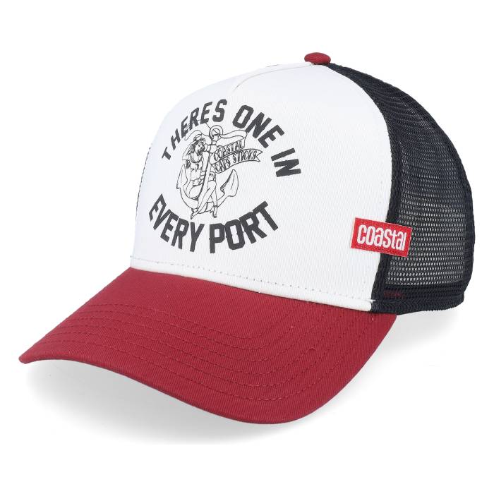 Coastal 【 Hft Every Port Black/White/Burgundy A-Frame Trucker Men White 】 トラッカー メンズ 白色 ホワイト 14,472円