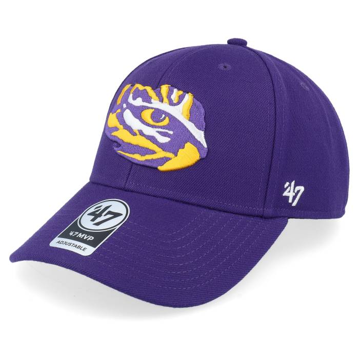 フォーティーセブンブランド 47 Brand 【 Louisiana State Tigers Lsu 47 Mvp Cap Purple Adjustable Men Purple 】 State スケートボード タイガース ルイジアナステイト キャップ 帽子 Purple 紫・パープル メンズ Pur