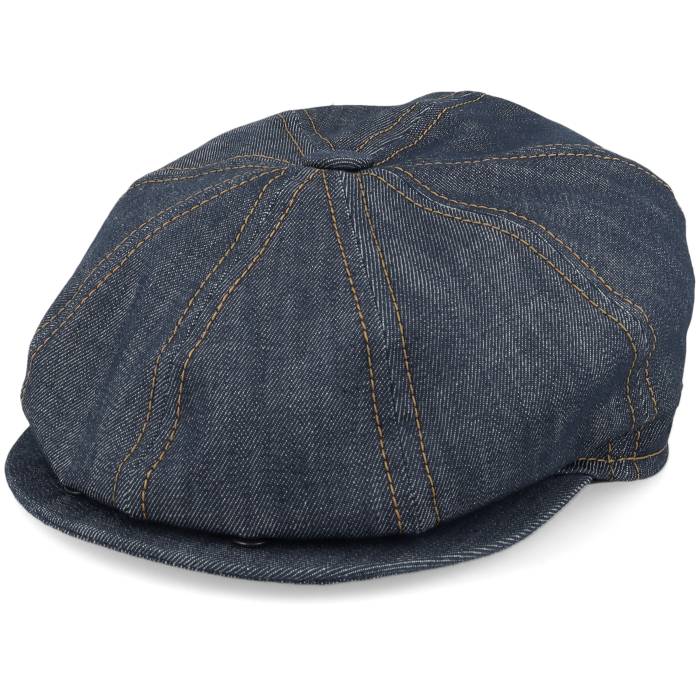 Cth Ericson 【 Gustav Organic Denim Blue Flat Cap Men Blue 】 デニム 青色 ブルー キャップ 帽子 メンズ 青色 ブルー