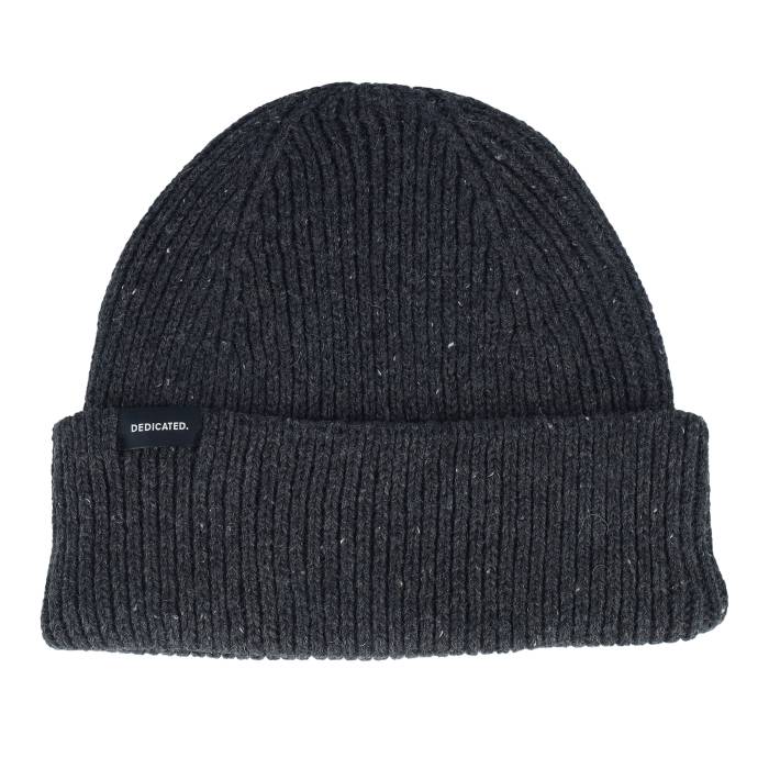 Dedicated 【 Beanie Hemavan Wool Dark Grey Melange Cuff Men Grey 】 キャップ 帽子 灰色 グレー メンズ 灰色 グレー|スニケス