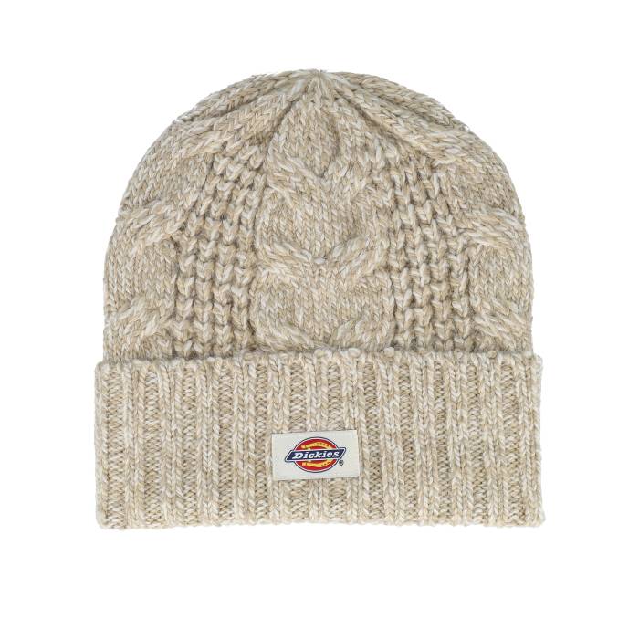 ディッキーズ Dickies 【 Hoxie Beanie Whitecap Gray Cuff Women Beige 】 旗がしら かぶり笠 gray 薄墨色・薄墨色・薄墨色 レディース ベージュ