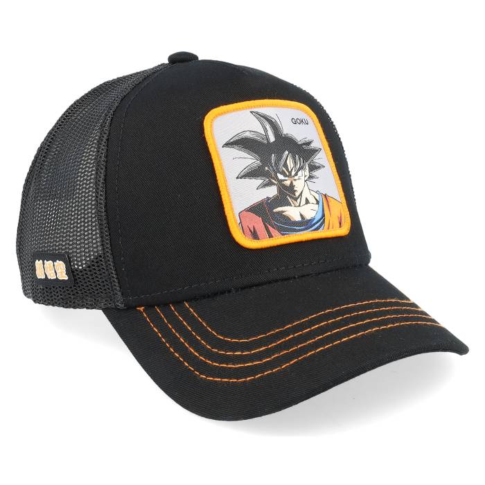 Capslab 【 Dragon Ball Z Goku Black Trucker Men Black 】 ドラゴン 黒色 ブラック トラッカー メンズ 黒色 ブラック