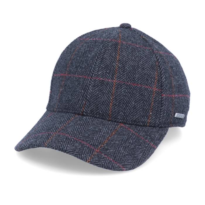 【★百貨店SALE★6/11十二時2時迄】ステットソン Stetson 【 Baseball Cap Wool Ef Fischgrat Charcoal/Black Earflap Men Grey 】 野球 旗がしら かぶり笠 メンズ 薄墨色 薄墨色