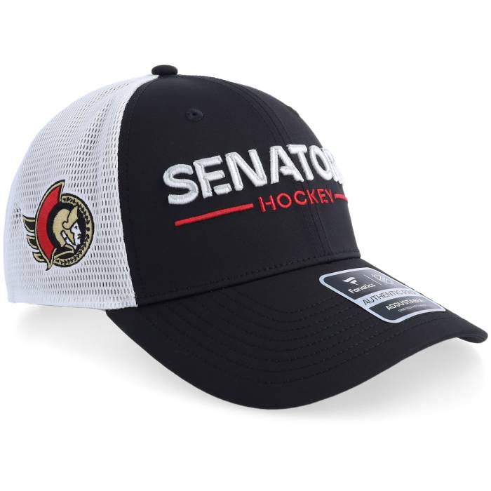 ファナティクス Fanatics 【 Ottawa Senators Auth Pro A Mesh Black/White Trucker Men Black 】 オタワ セネターズ 労働者階級 トラッカー メンズ 黒いこと 黒いこと