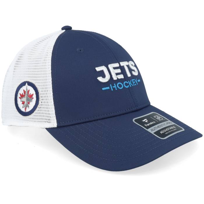 ファナティクス Fanatics 【 Winnipeg Jets Authentic Pro Rink Navy/White Trucker Men Blue 】 ウィニペグ湖 jets ジェッツ オーセンティック 労働者階級 トラッカー メンズ 青味 青み