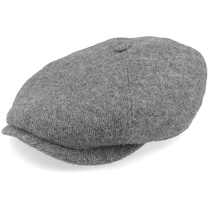 ステットソン Stetson 【 6-Panel Cap Herringbone Grey Herringbone Flat Cap Men Grey 】 キャップ 帽子 灰色 グレー メンズ 灰色 グレー