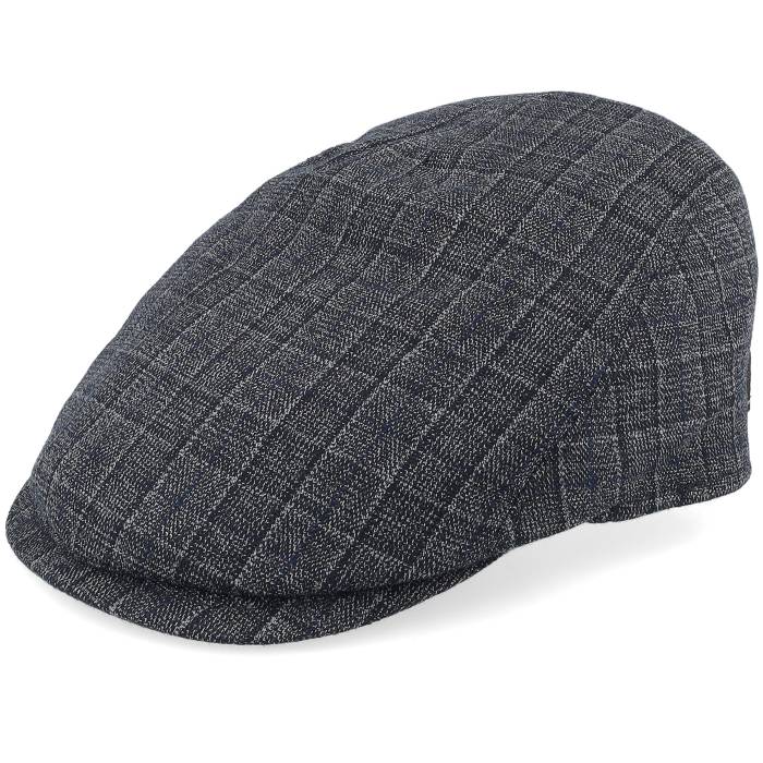 Mjm Hats 【 Driver 52 Wool Mix Navy Check Flat Cap Men Blue 】 紺色 ネイビー キャップ 帽子 メンズ 青色 ブルー