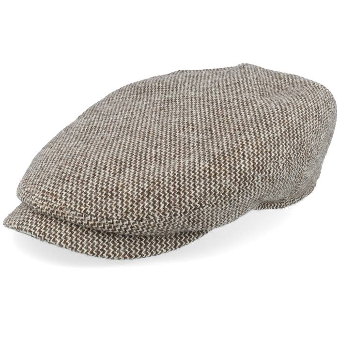ステットソン Stetson 【 Driver Virgin Wool Brown/Woolwhite Flat Cap Men Brown 】 キャップ 帽子 メンズ 茶色 ブラウン|スニケス