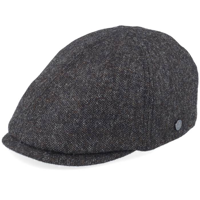 【★百貨店SALE★6/11真夜中2時迄】Lierys 【 Duck Cap Wool Charcoal Flatcap Men Grey 】 旗がしら 鳥打ち帽 濃灰色 メンズ 薄墨色 薄墨色