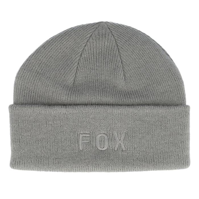 フォックス Fox 【 Wordmark Beanie Pewter Cuff Men Grey 】 キャップ 帽子 メンズ 灰色 グレー｜スニケス 14,630円