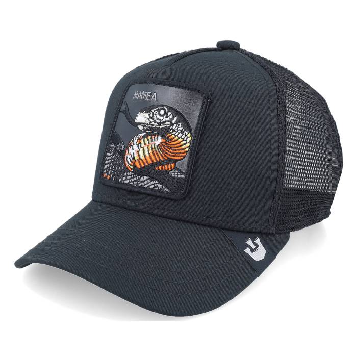 Goorin Bros. 【 Kids Little Mamba Black A-Frame Trucker Kids Black 】 マンバ 黒色 ブラック トラッカー ジュニア キッズ 黒色 ブラック|スニケス