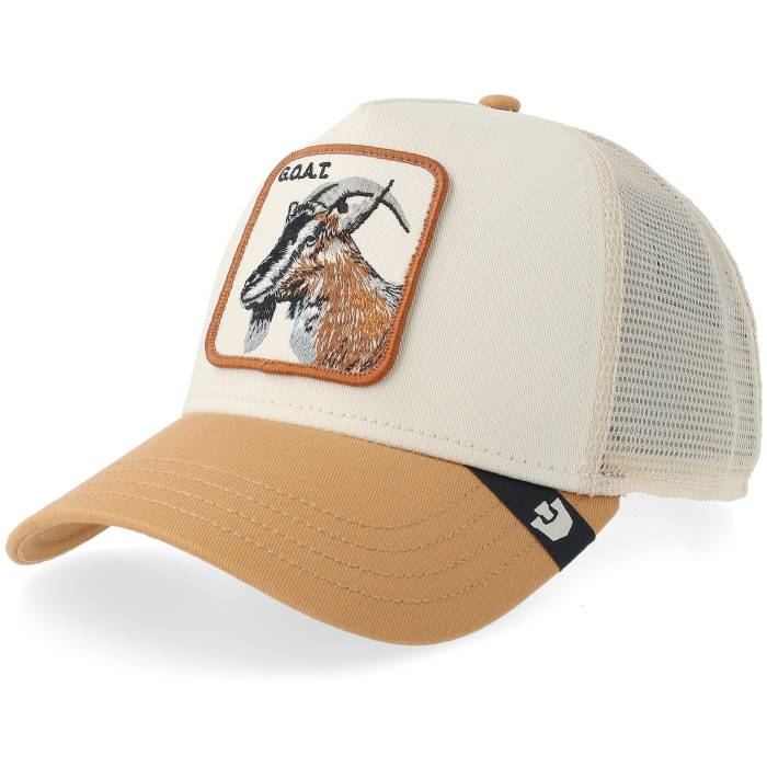 Goorin 【 The Goat Chalk/Heat A-Frame Trucker Men Beige 】 トラッカー メンズ ベージュ