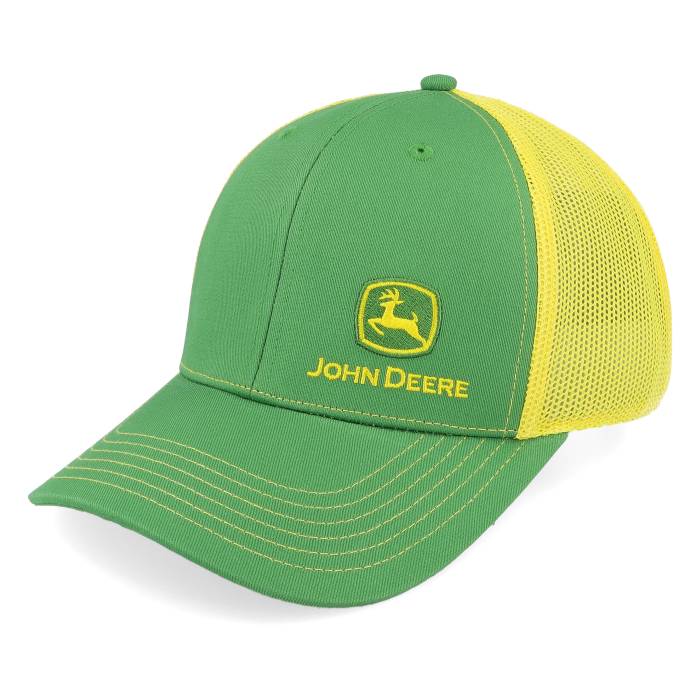 John Deere 【 Current Front Left Emb Yellow/Green Trucker Men Green 】 トラッカー メンズ green 緑・グリーン|スニケス