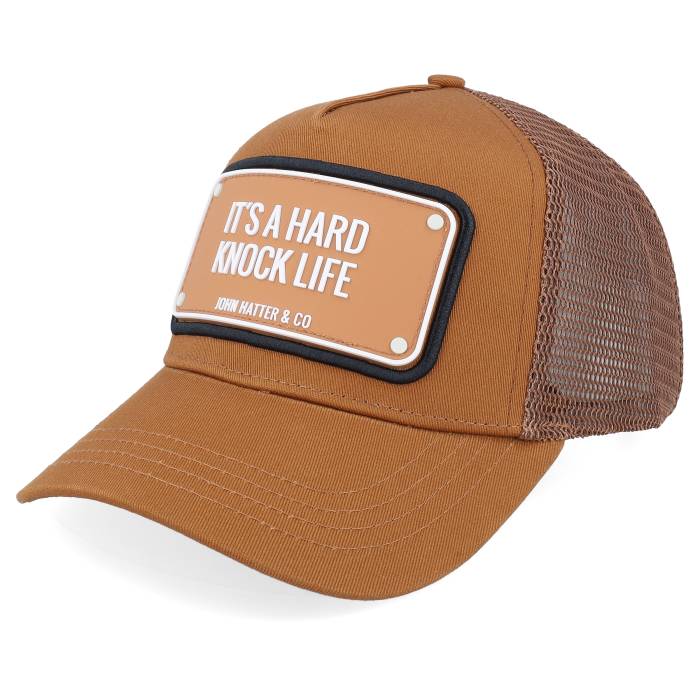 John Hatter & Co 【 It's A Hard Knock Life Brown A-Frame Trucker Men Brown 】 茶色 ブラウン トラッカー メンズ 茶色 ブラウン