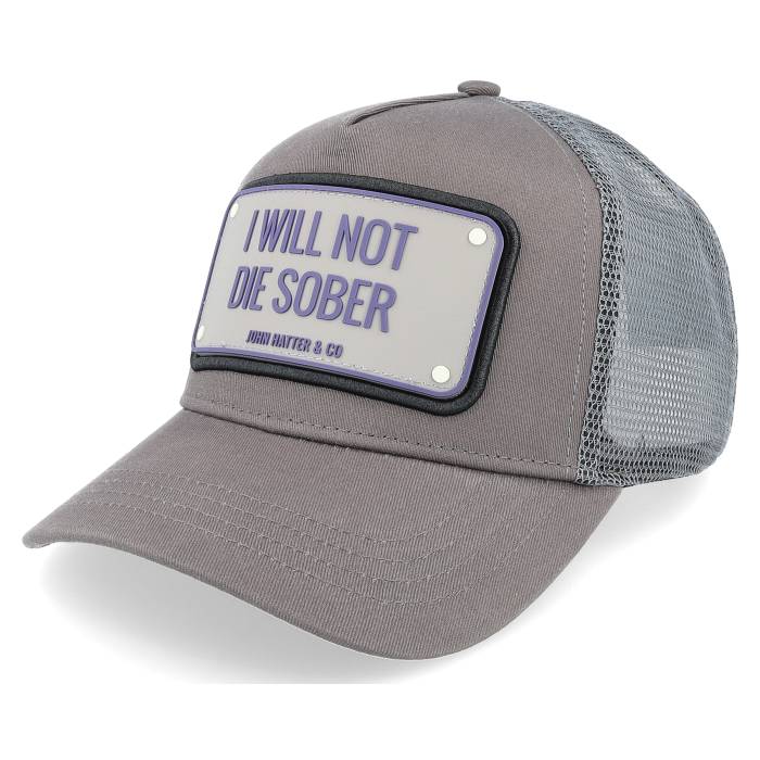 John Hatter & Co 【 Not Die Sober Grey Trucker Men Grey 】 灰色 グレー トラッカー メンズ 灰色 グレー