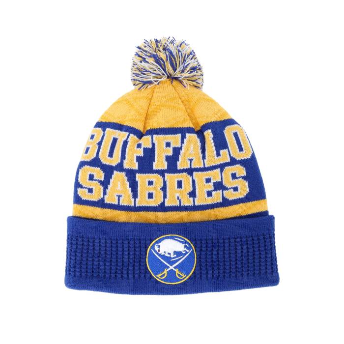 アウタースタッフ Outerstuff 【 Kids Buffalo Sabres Nhl Beanie Blue Pom Kids Blue 】 バッファロー セイバーズ キャップ 帽子 青色 ブルー ジュニア キッズ 青色 ブルー|スニケス
