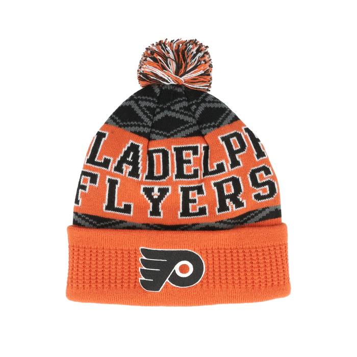 アウタースタッフ Outerstuff 【 Kids Philadelphia Flyers Nhl Beanie Orange/Black/Grey Pom Kids Orange 】 フィラデルフィア フライヤーズ キャップ 帽子 ジュニア キッズ orange 橙・オレンジ|スニケス