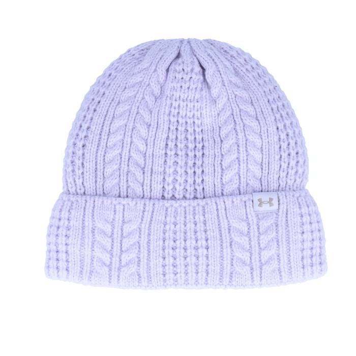 【★百貨店SALE★6/11夜夜中2時迄】アンダーアーマー Under Armour 【 Women Halftime Cable Knit Beanie Salt Purple Cuff Women Purple 】 編み物 旗がしら かぶり笠 Purple 紫・パープル レディース Purple 紫・パープル