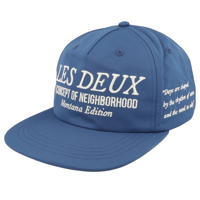 Les Deux 【 Tech Letterman Cap Navy Peony Blue Snapback Men Blue 】 テック キャップ 帽子 紺色 ネイビー 青色 ブルー Snapback スナップバック バッグ メンズ 青色 ブルー