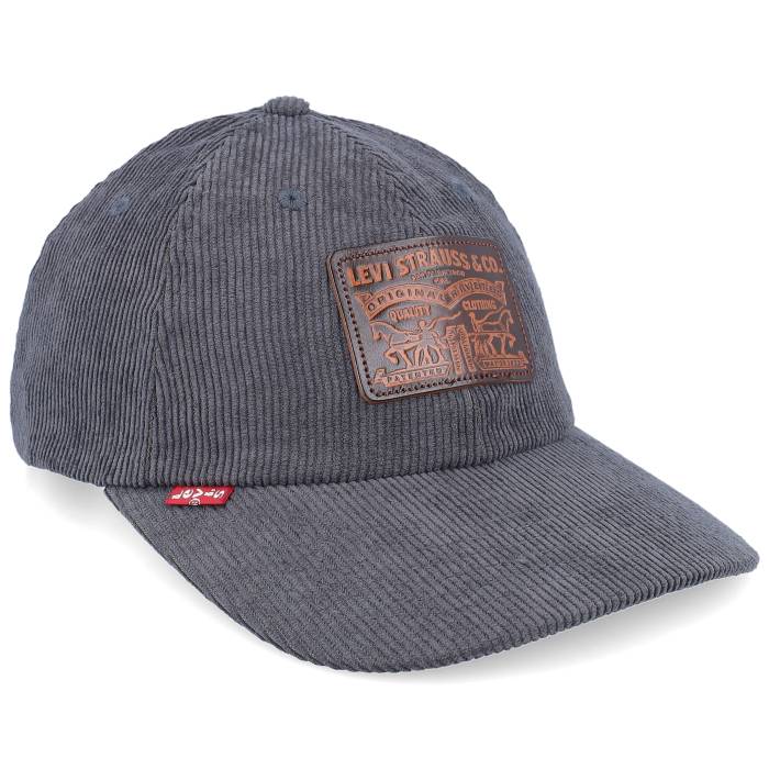 リーヴァイズジーンズ Levi\u0027s 【 Relaxed Heritage Cap Dark Grey Dad Cap Men Grey 】 旗がしら かぶり笠 薄墨色 薄墨色 メンズ 薄墨色 薄墨色