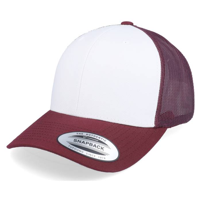 ユーポン Yupoong 【 Retro Maroon/White/Maroon Trucker Men Red / White 】 レトロ トラッカー メンズ Red 赤・レッド 白色 ホワイト
