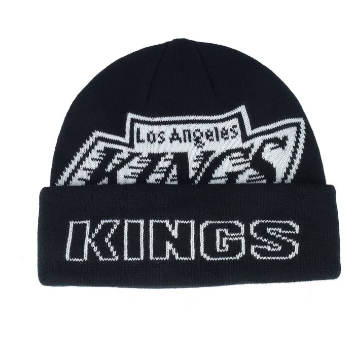 ミッチェル&ネス Mitchell & Ness 【 Los Angeles Kings K.o. Knit Vintage Black Cuff Men Black 】 Kings キングス ニット vintage ビンテージ・ヴィンテージ 黒色 ブラック メンズ 黒色 ブラック|スニケス