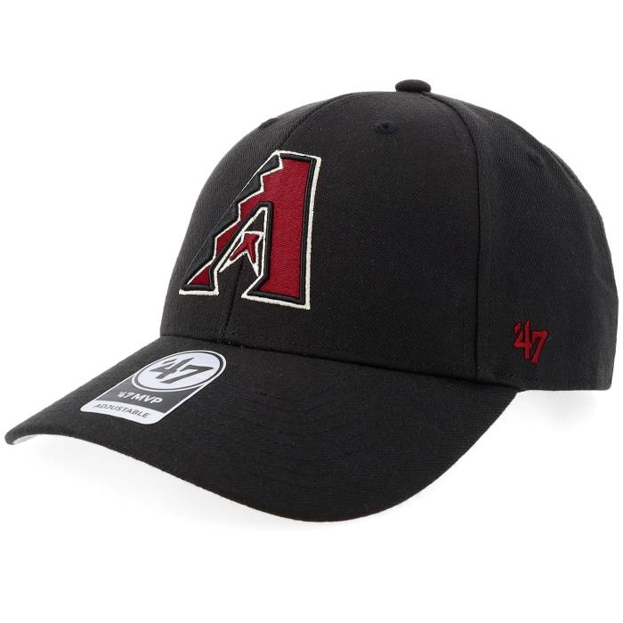 フォーティーセブンブランド 47 Brand 【 Arizona Diamondbacks Brand Mvp Black Adjustable Men Black 】 アリゾナ ダイヤモンドバックス 黒色 ブラック メンズ 黒色 ブラック|スニケス